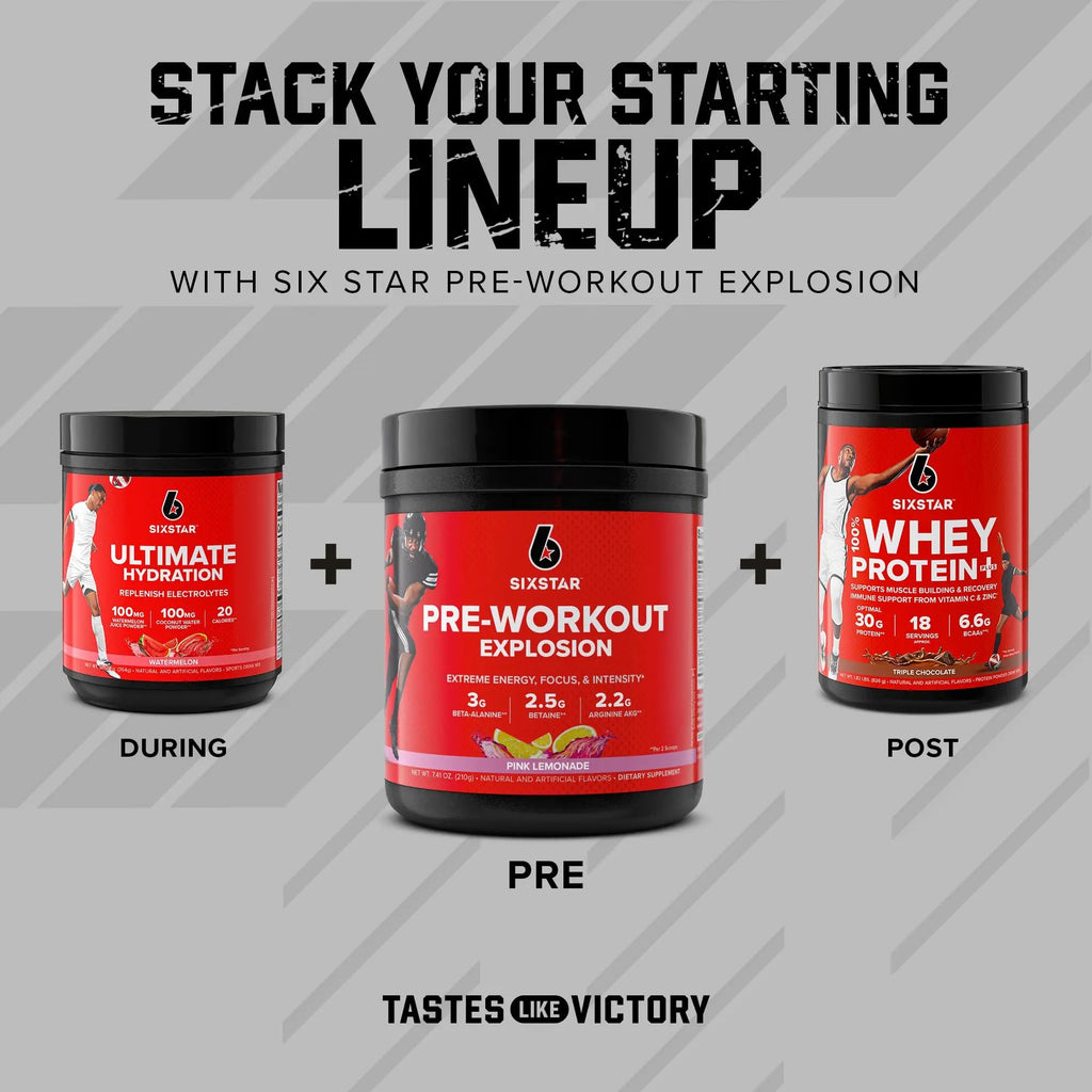 Six Star Pre Workout PreWorkout Explosion Pre Workout Powder for Men & Women PreWorkout Six Star Au supplements
