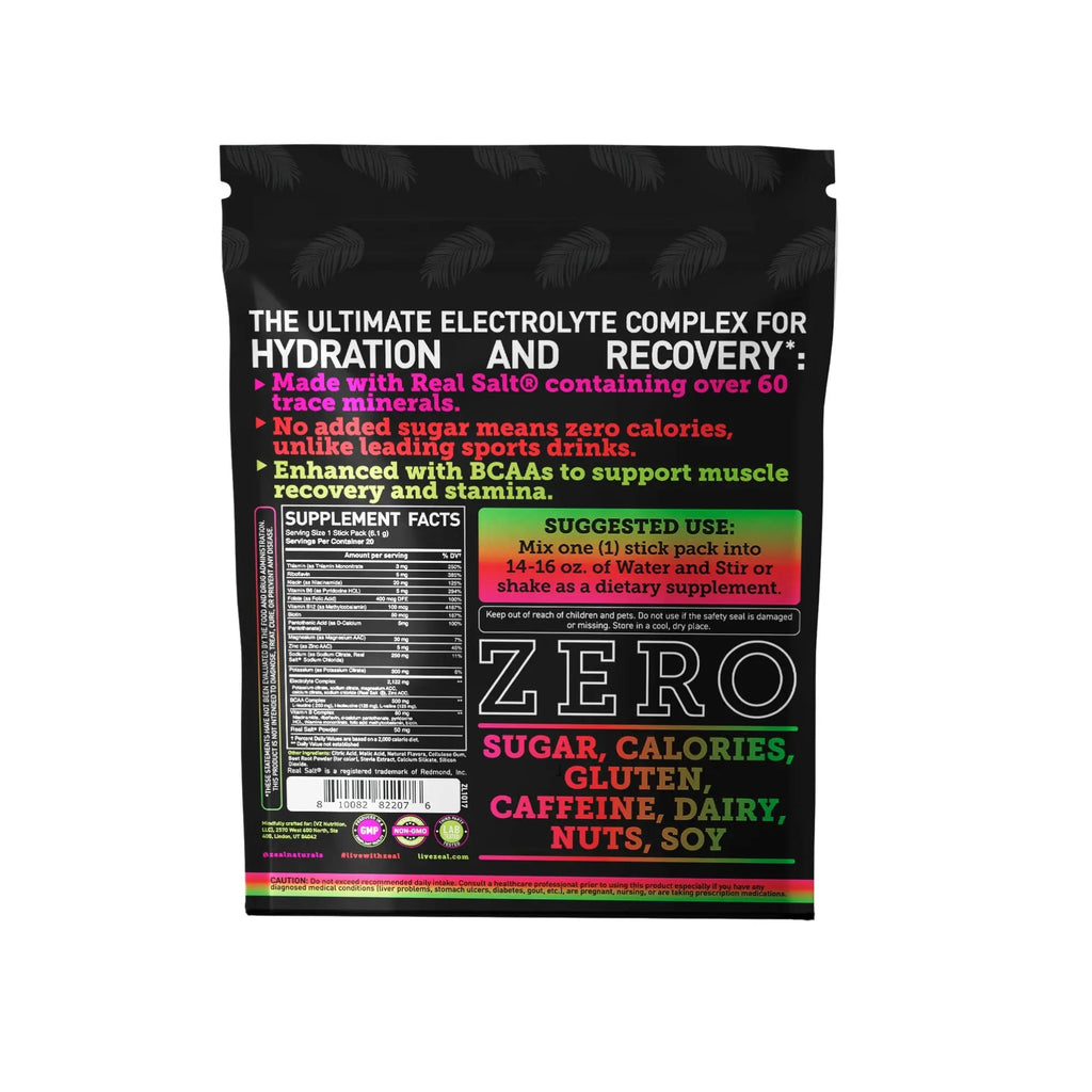 Enhanced Powder Stick Packs (Cherry Limeade- 20 Packets) Sugar Free + BCAA B Zeal Naturals Au supplements