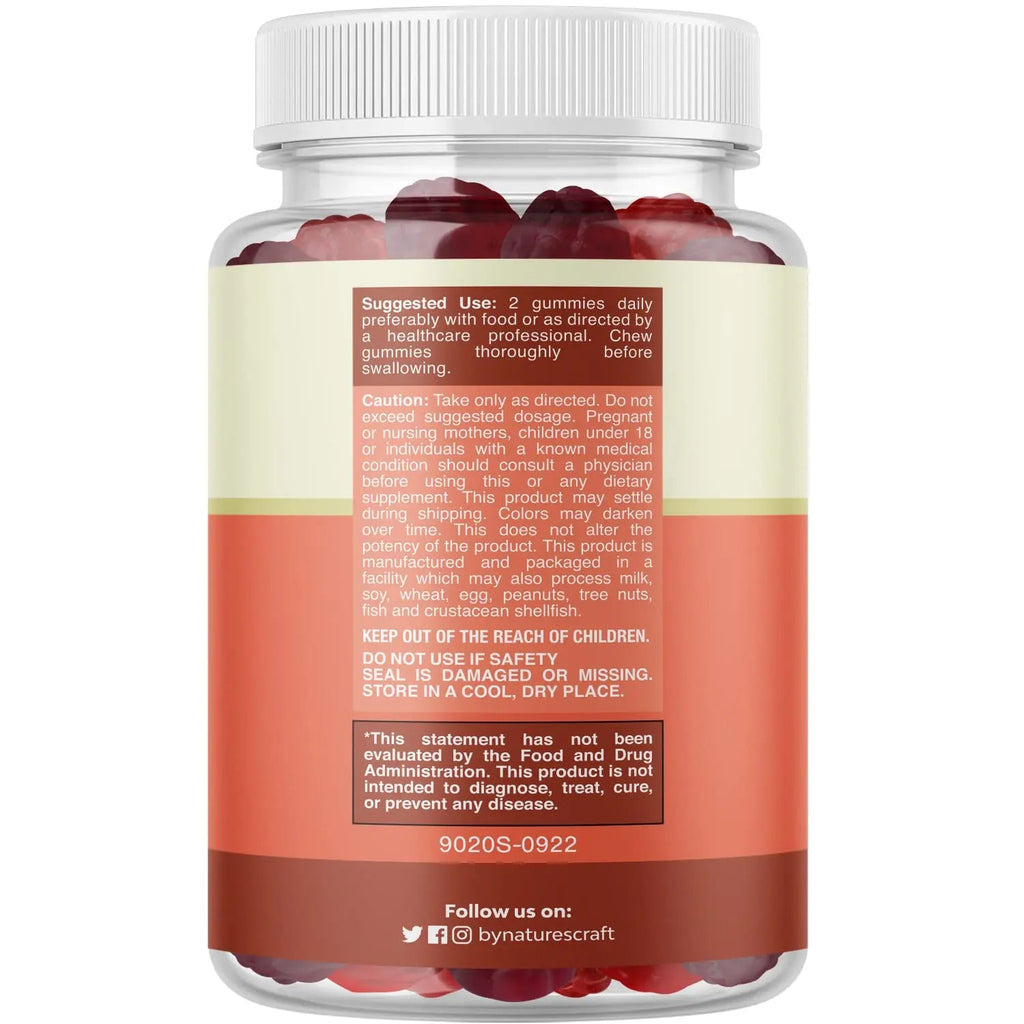 Sugar Free Fiber Gummies for Adults - High Fiber Supplement Gummies Vitamins for Adults Natures Craft Au supplements