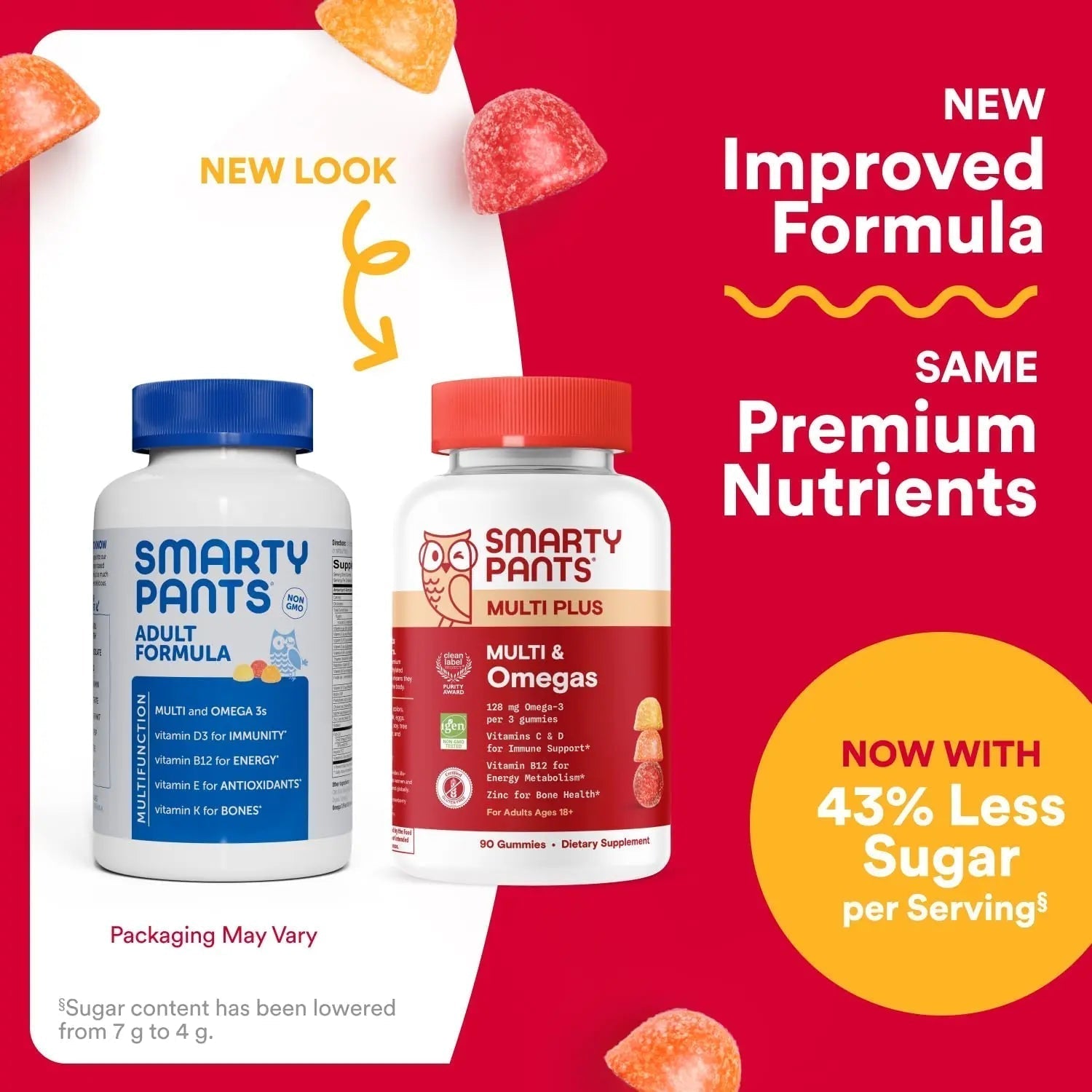 SmartyPants Multivitamin for Men & Women - Improved Formula: Multivitamin Gummies with Omega 3 (DHA/EPA) SmartyPants Au supplements