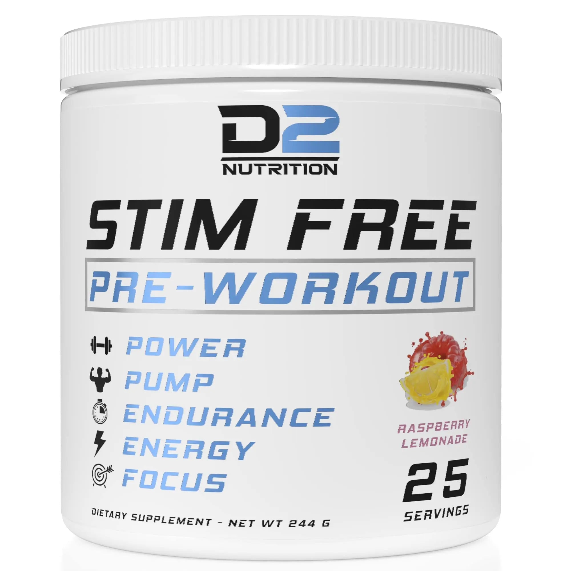 Precium Nutrition Stim Free Pre Workout - Best Non Caffeine Powder No Amazing Power Precium Nutrition Au supplements