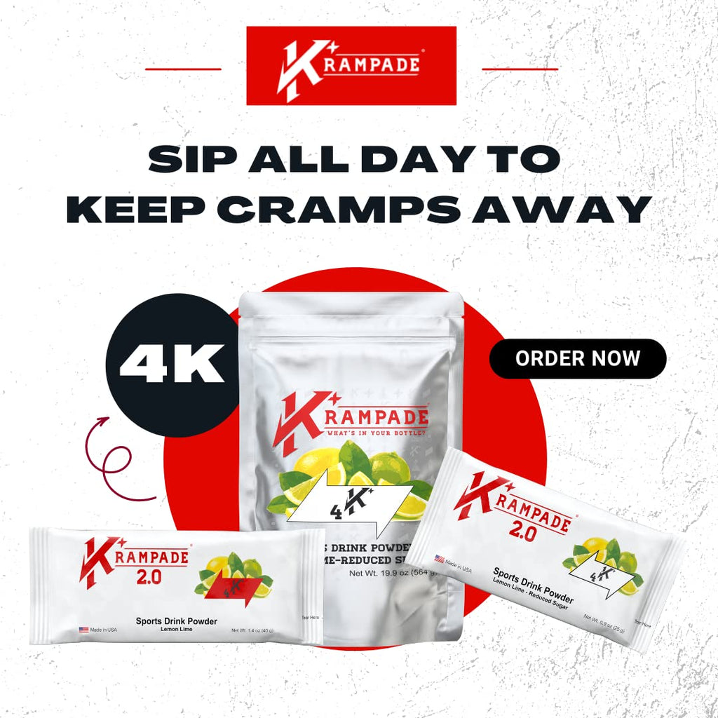 Krampade Original Lemon Lime 4K, 4000 mg Potassium Instant Cramp Relief Electrolyte Drink Powder | Designed for Athletes and Crampers | 19-Serving Resealable Pouch Krampade Au supplements