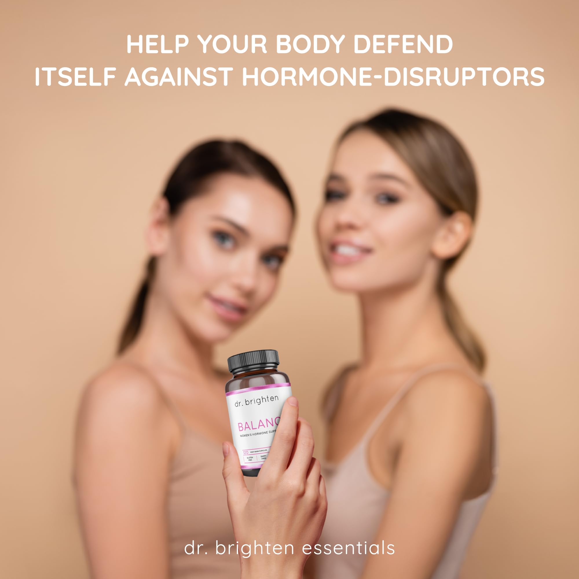 Dr. Brighten Balance - Hormone Balance for Women with Chasteberry and DIM - Targets Hormonal Acne, Period Issues, & PMS - Vegan, Non-GMO Dr. Brighten Au supplements