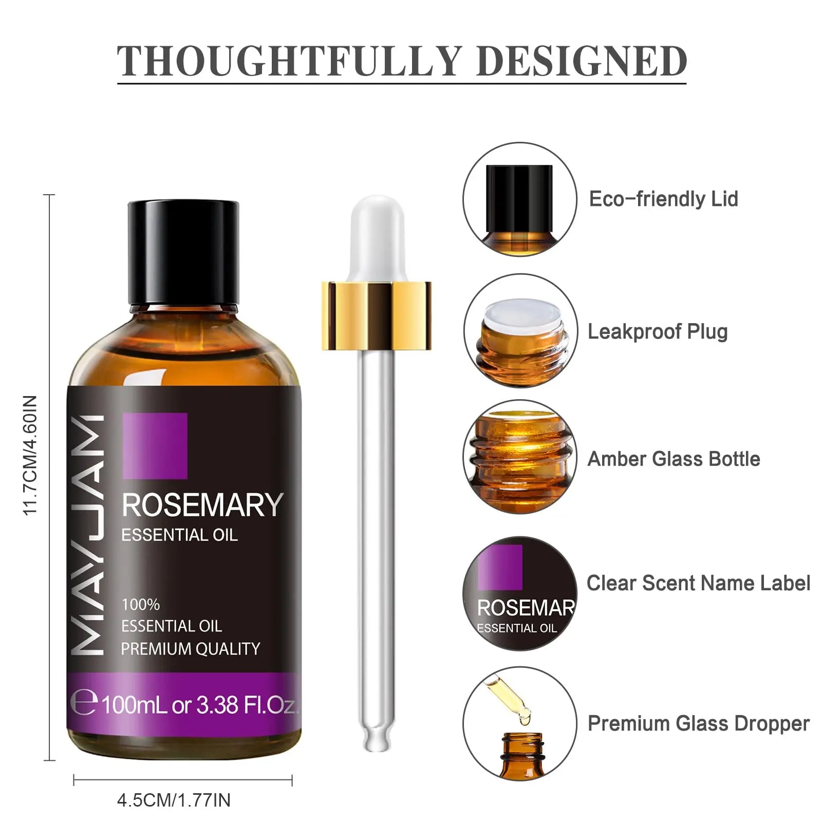 MAYJAM Essential Oil, Rosemary Oil 3.38FL.OZ - Rosemary Essential Oils for Diffusers for Home MAYJAM Au supplements