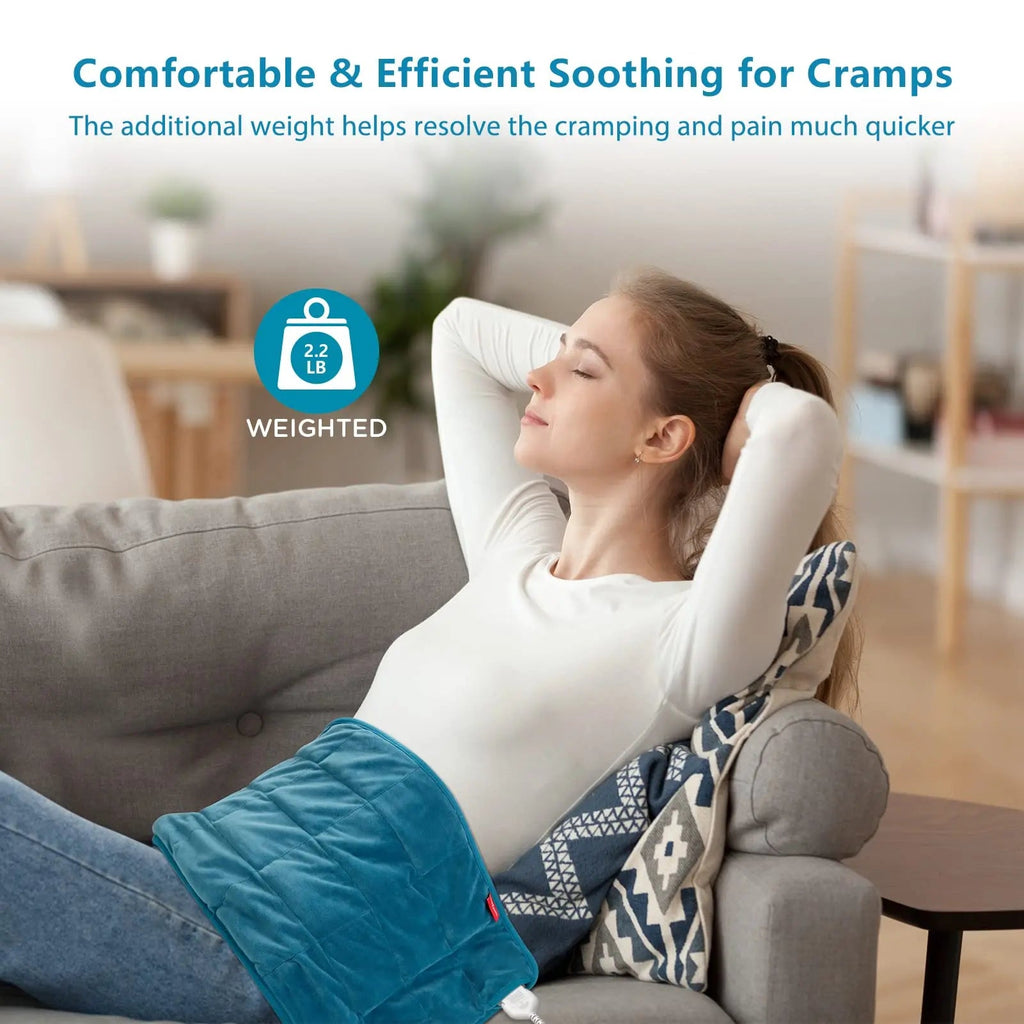 Comfytemp Full Weighted Heating Pad for Back Pain & Cramps Relief, 2.2lb Large Electric Comfytemp Au supplements
