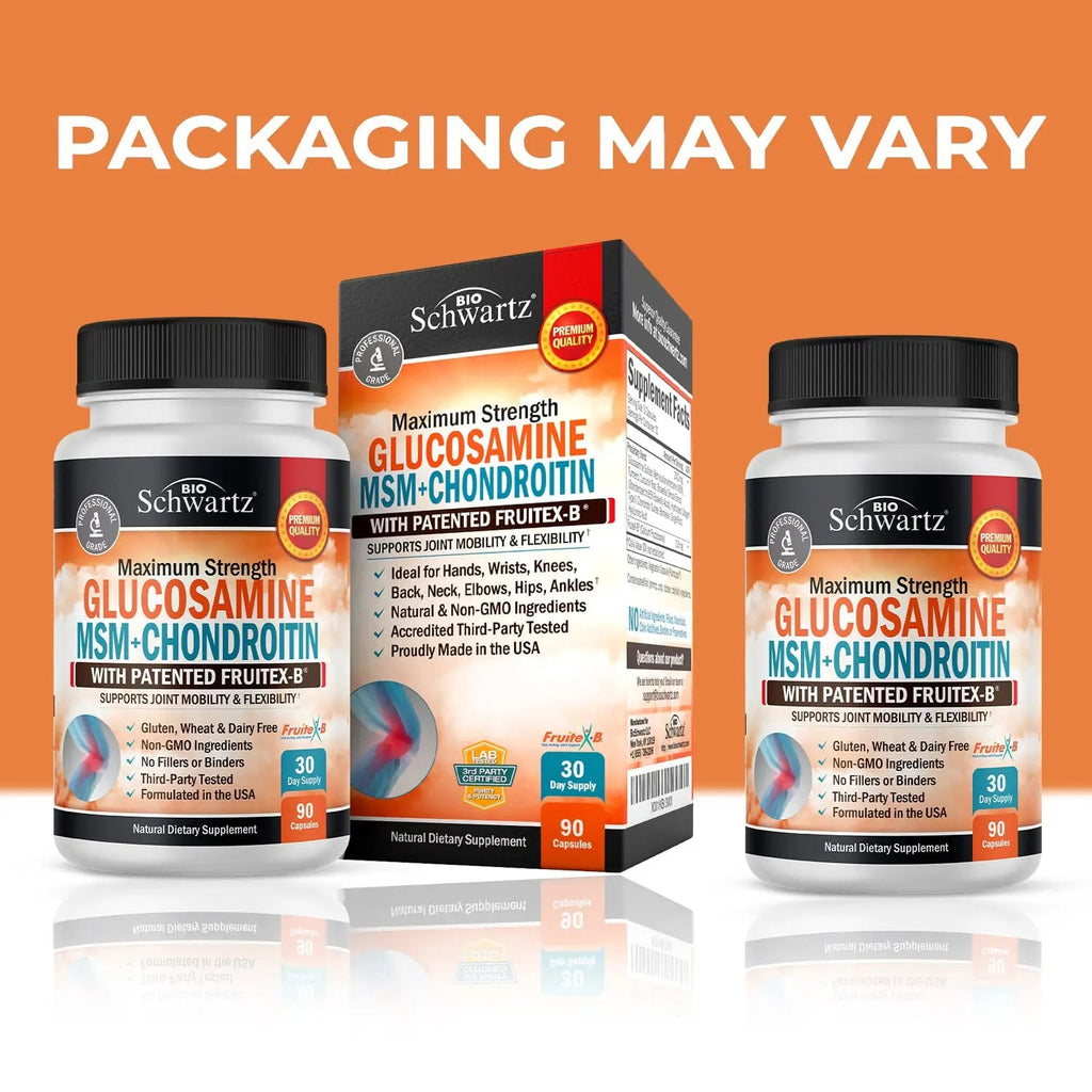 Glucosamine Chondroitin MSM 2110mg - Joint Support Supplement with Turmeric BioSchwartz Au supplements