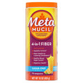 Metamucil 4-in-1 Psyllium Husk Friendly Fiber Supplement, Sugar-Free, 72 teaspoons, Orange Flavored, Daily Fiber Powder for Digestive Health