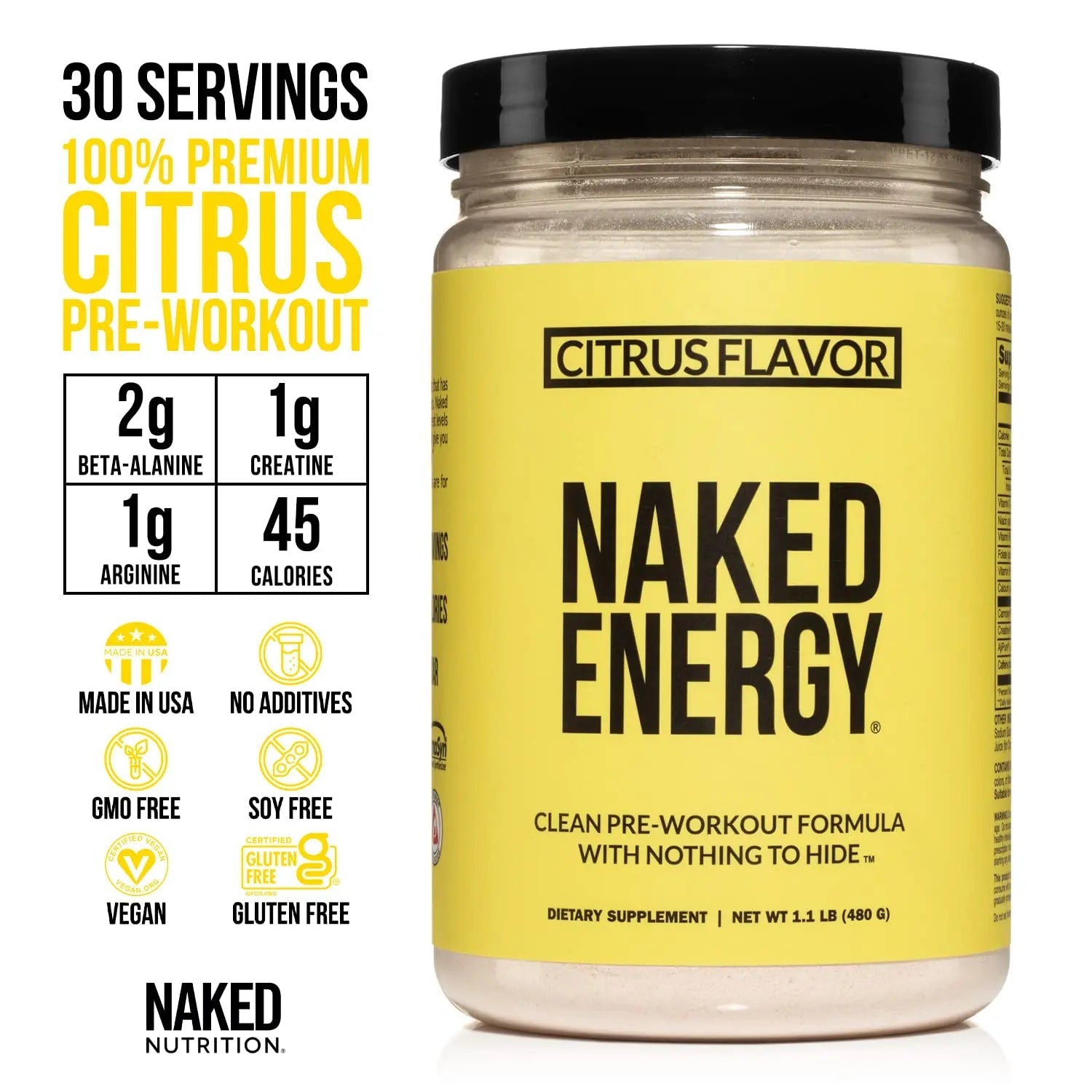 NAKED nutrition Vegan Energizing Bundle: Naked Citrus Energy Super Greens Powder NAKED nutrition Au supplements