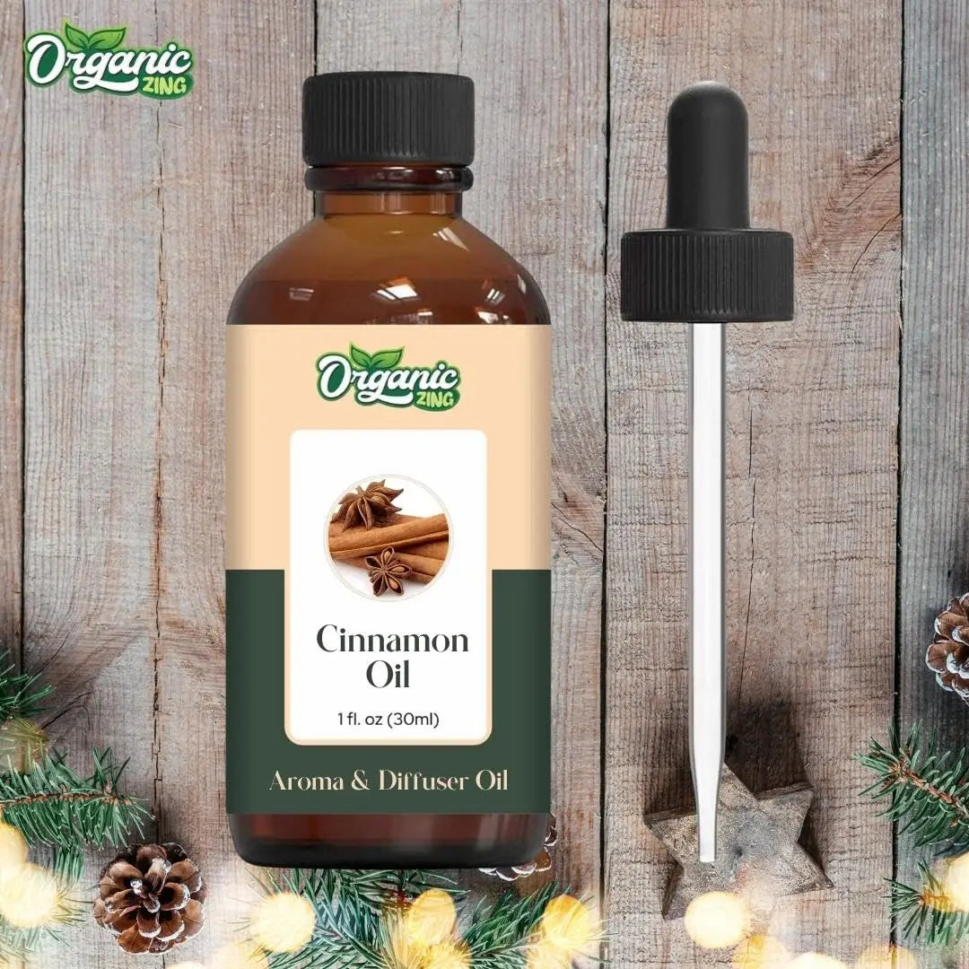 Organic Zing Cinnamon Aroma & Diffuser Oil for DIY Candle & Soap Making - Oil - 30 ml ORGANIC ZING Au supplements