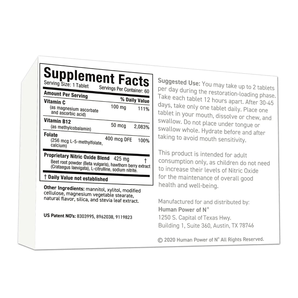 Neo40 Professional - Nitric Oxide Booster with Methylfolate - Natural Blood Pressure humanN Au supplements