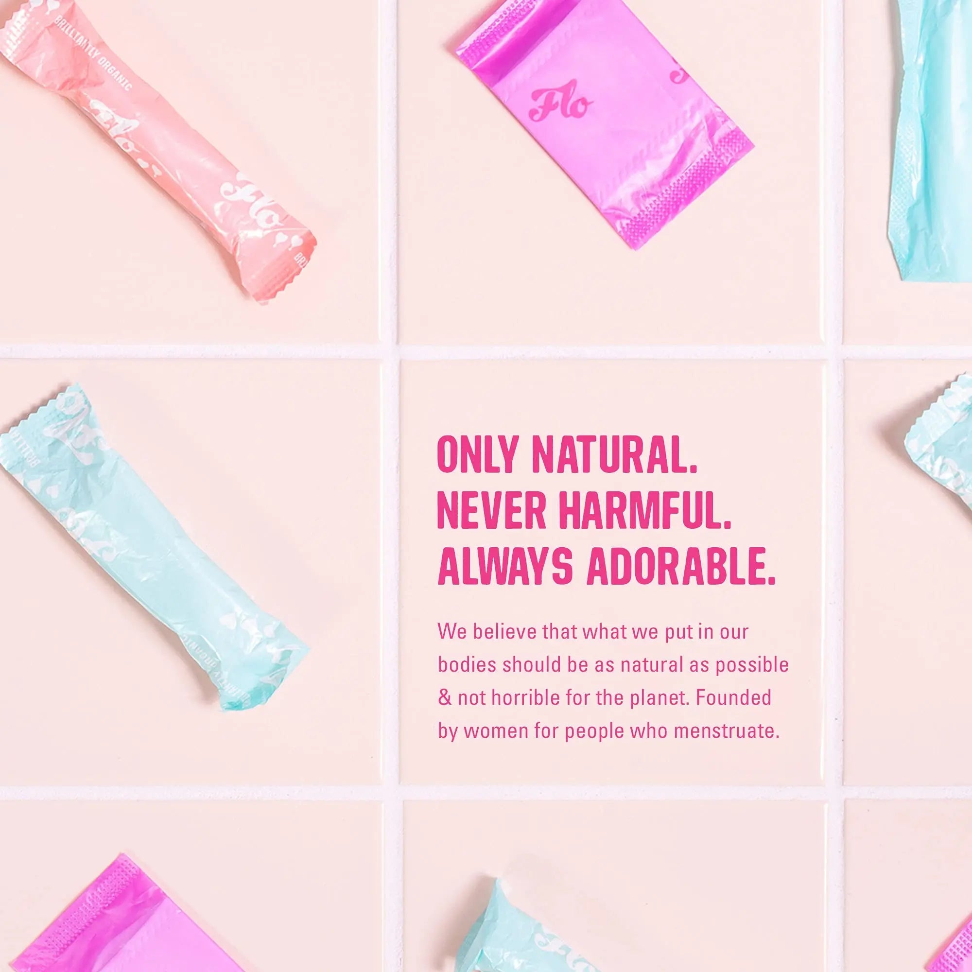 FLO - Organic Bamboo Daily Panty Liners, Plant-Based Cotton, Biodegradable FLO Au supplements