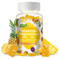Potassium Magnesium Gummies,High Absorption Magnesium Glycinate,B6,D3,Potassium Citrate for Leg Cramps,Muscle,Electroyte for Adults Kids,Sugar-Free, 60 Gummies (Pineapple) Wekannufod Au supplements