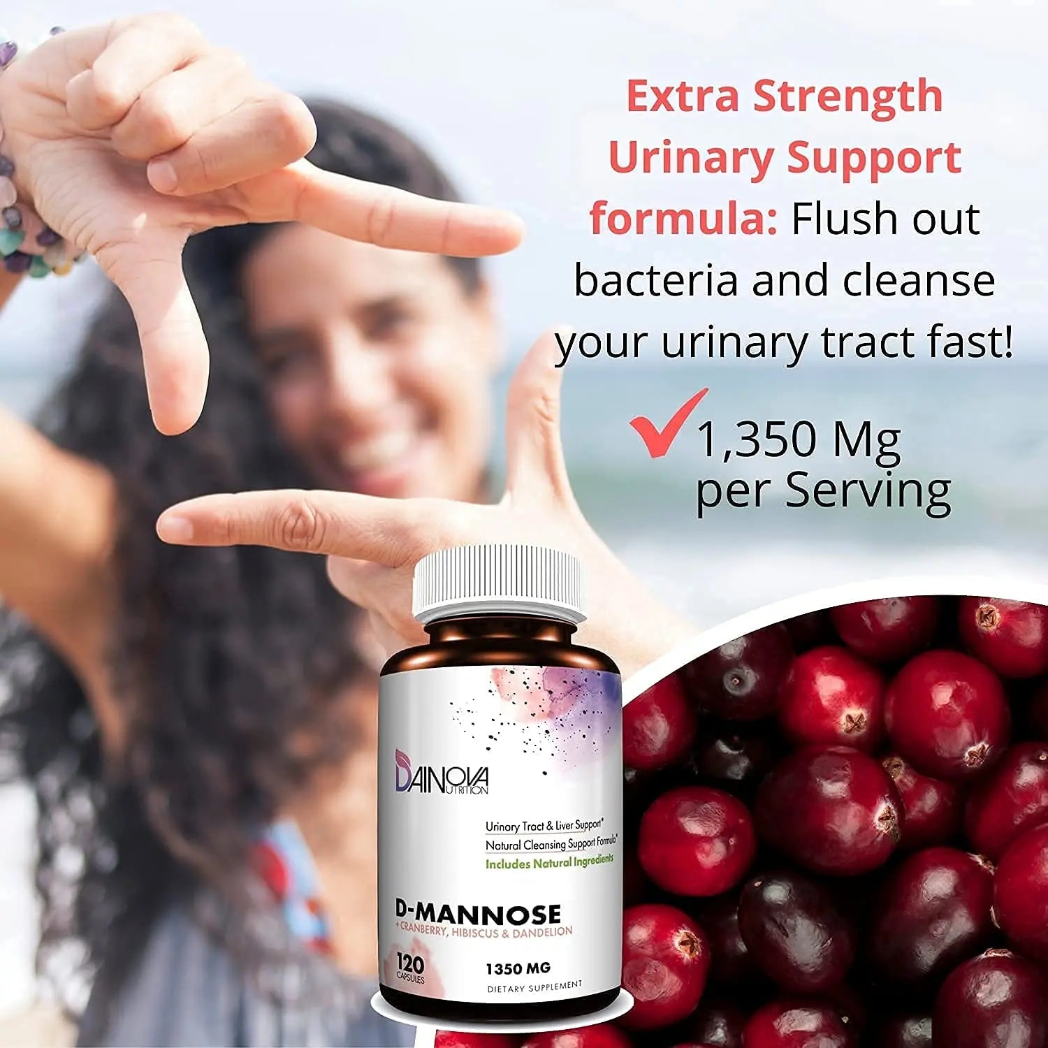 Dainova Nutrition D Mannose Capsules and Probiotics for Women Bundle I Urinary Tract Dainova Nutrition Au supplements