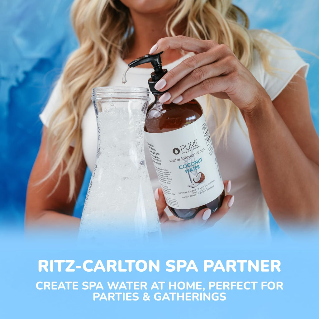 Pure Inventions - Coconut Water Infusion Drops – Electrolytes - Sugar-Free Hydration, Zero Calories, No Artificial Sweeteners, Clean Ingredients, 30 Servings