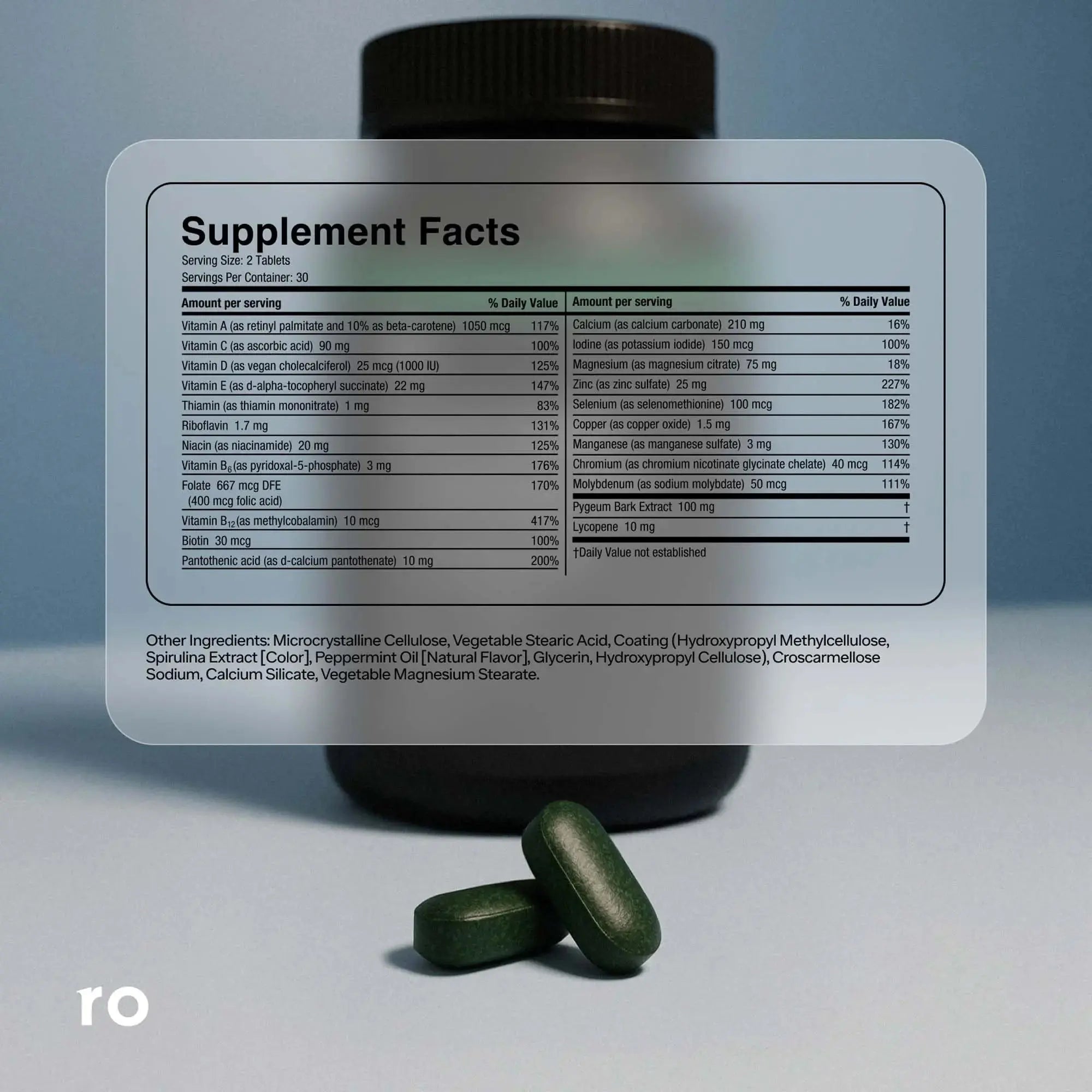Ro Daily Multivitamin for Men | Supports Physical Activity, Brain + Heart Health, and Immune System with 23 Key Nutrients Including Calcium Ro Au supplements
