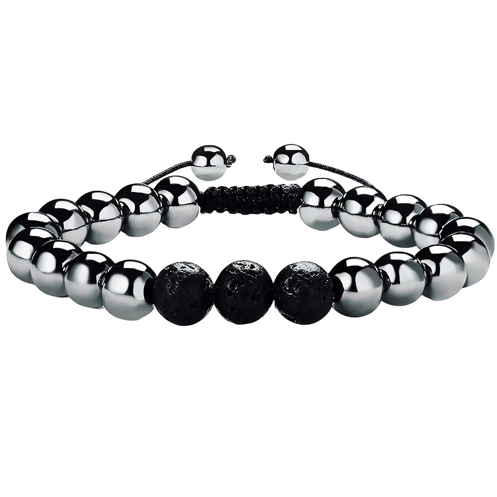 RENZHI-Magnetic Hematite Bracelet–Beaded Magnetic Bracelets for Men and Women RENZHI Au supplements