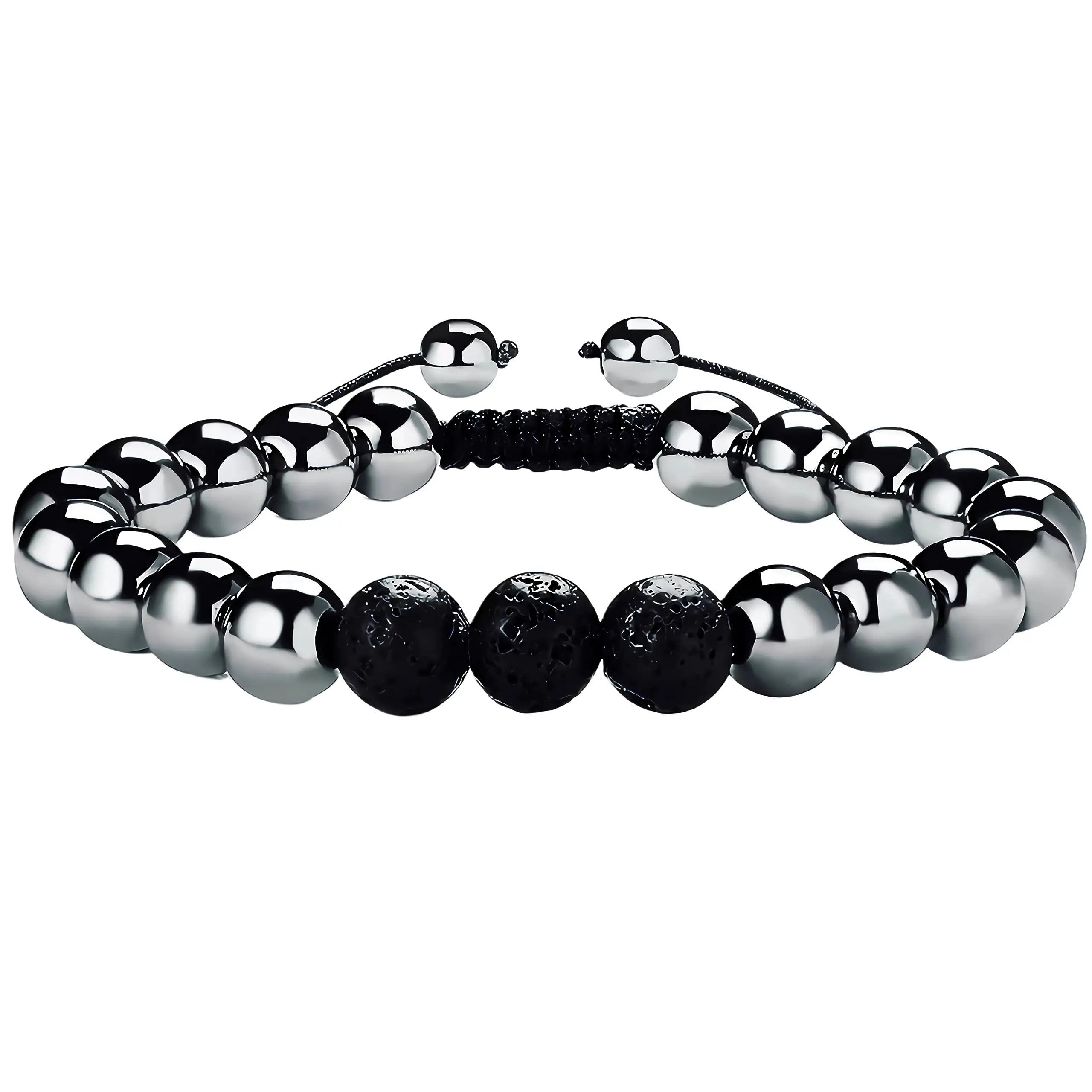 RENZHI-Magnetic Hematite Bracelet–Beaded Magnetic Bracelets for Men and Women RENZHI Au supplements