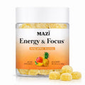 Energy & Focus Gummies | 100mg Natural Caffeine + L-Theanine + Vitamin B6 & B12 + CoQ10 | Nootropic Cognitive Brain Performance Supplement | No Crash or Jitters MAZI Au supplements