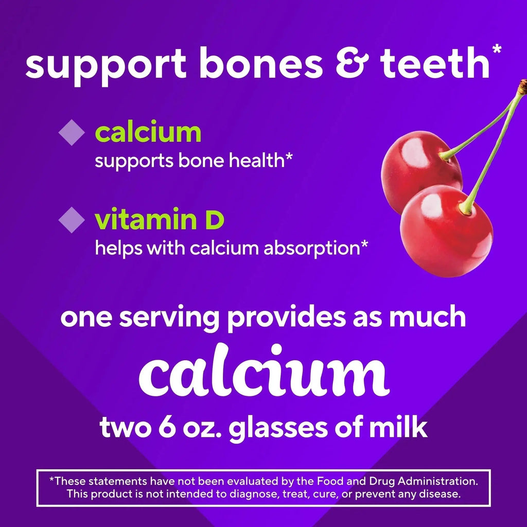 vitafusion Chewable Calcium Gummy Vitamins for Bone and Teeth Support, Calcium Gummies, Fruit and Cream Flavor, 100 Count, 50 Day Supply Vitafusion Au supplements