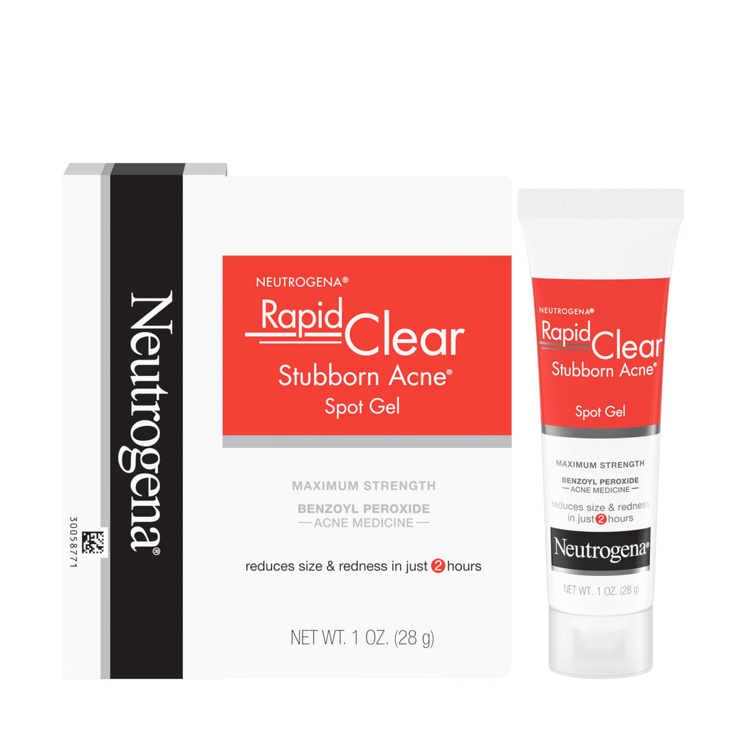 Neutrogena Rapid Clear Stubborn Acne Spot Treatment Gel, Maximum Strength 10% Benzoyl Per-oxide