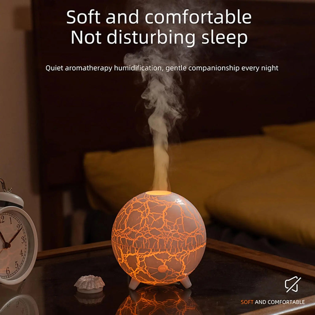 Volcano Humidifier Flame Aromatherapy Diffuser, 7 Colors Flame 200ml Essential Oil Diffusers cjc Au supplements