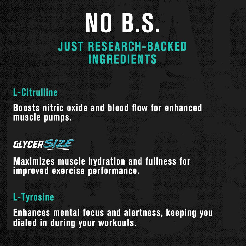 Jacked Factory Pumpsurge Caffeine Free Pre Workout for Men & Women - Booster & Stim Free Pre Workout - Intense Pumps, Enhanced Focus - 30 Servings, Cherry Limeade 8.83oz