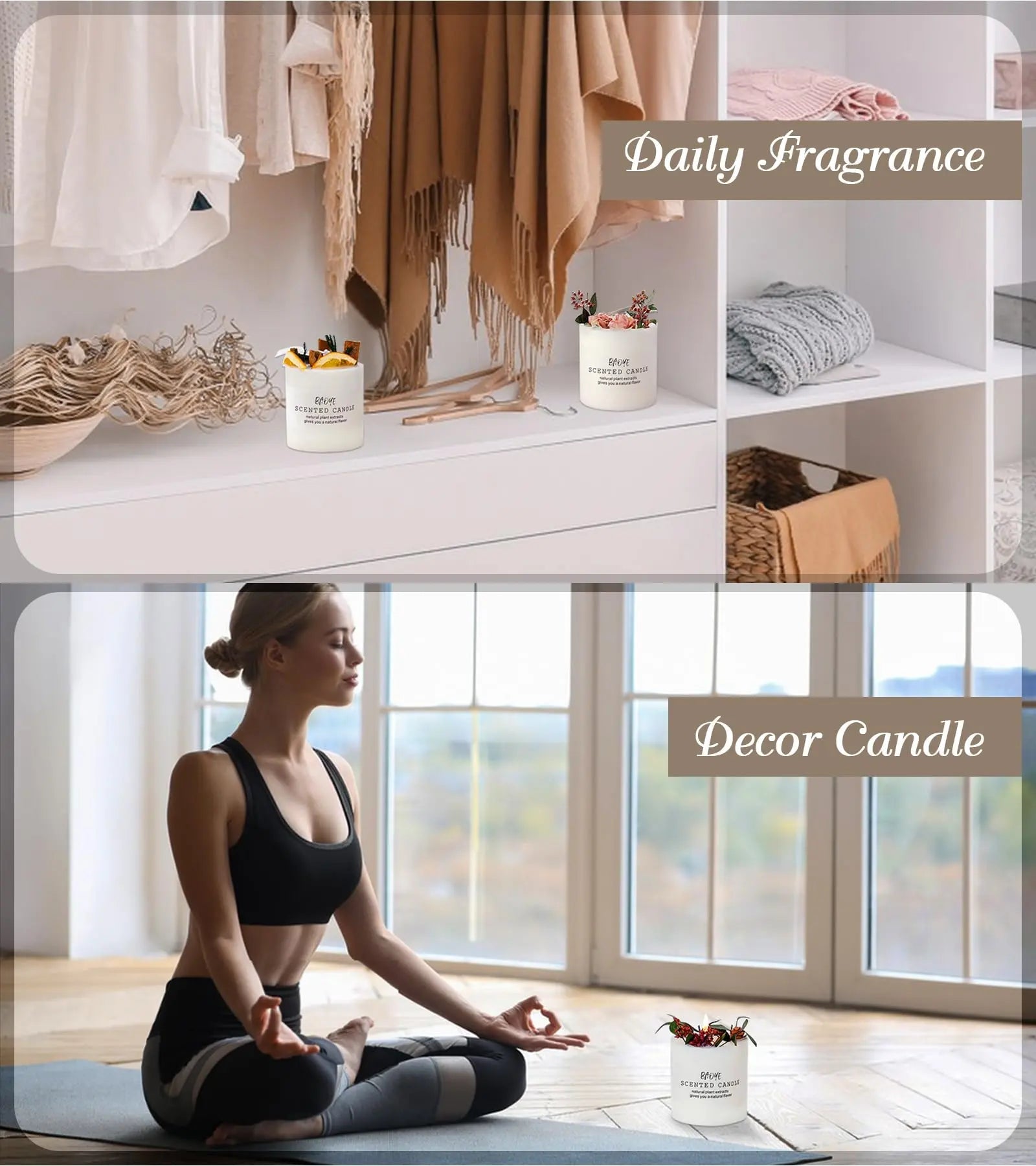 Candles Clearance | Eucalyptus & Orange Aromatherapy Candles | 10 oz Scented Candles Homarom Au supplements