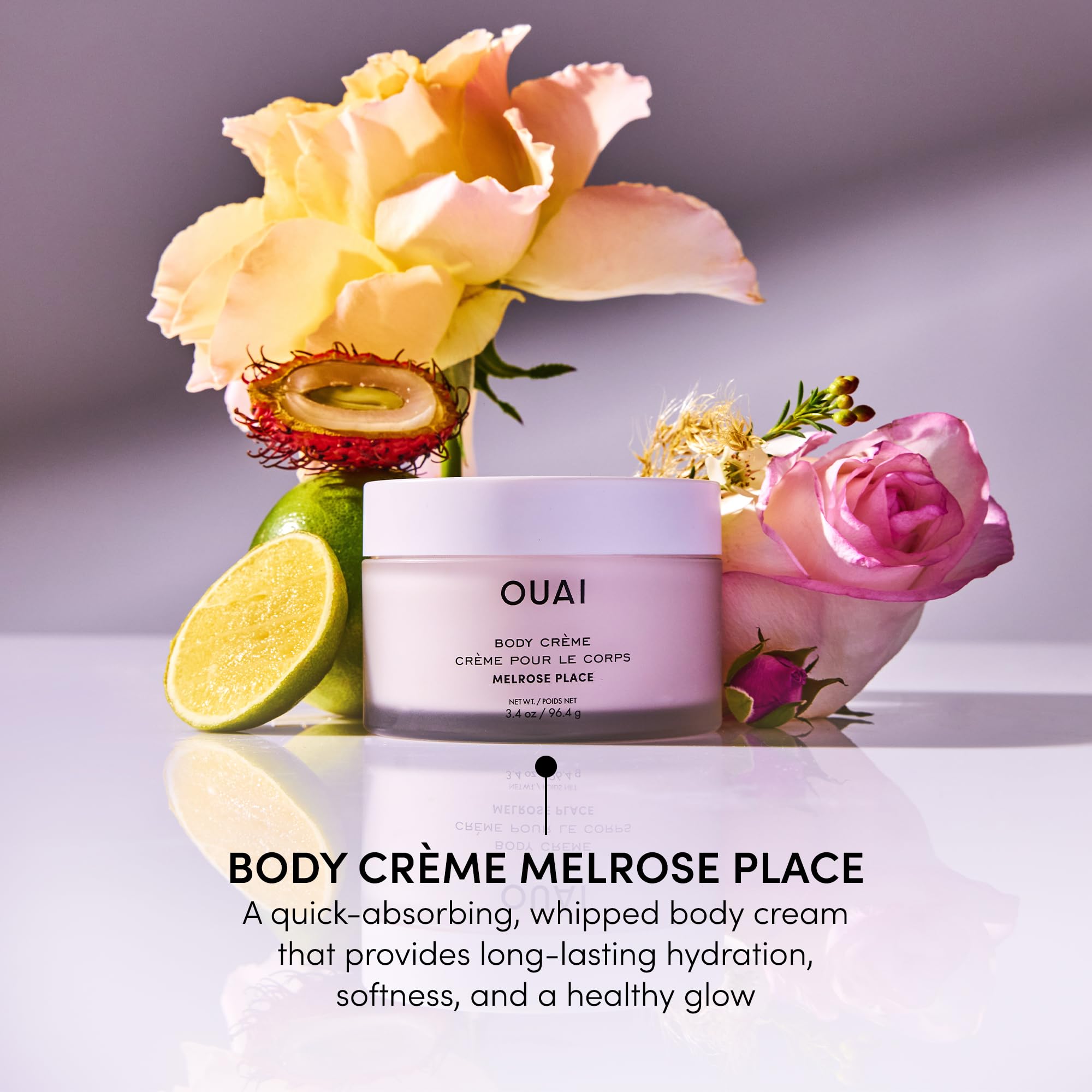 OUAI Body Cream Travel Size, Melrose Place - Hydrating Whipped Body Cream with Cupuaçu Butter, Coconut Oil & Squalane - Softens Skin and Delivers Healthy-Looking Glow - Sulfate Free Skin Care (3.4 Oz) OUAI Au supplements