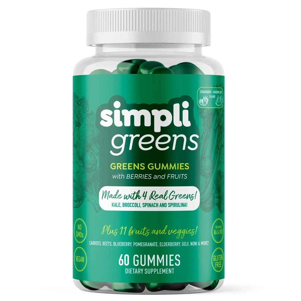 SIMPLI GREENS Vegan Superfood Gummies Supplement – 60 Count – Nutrient-Rich Gummy Vitamins – Supports Overall Wellness SIMPLI GREENS Au supplements