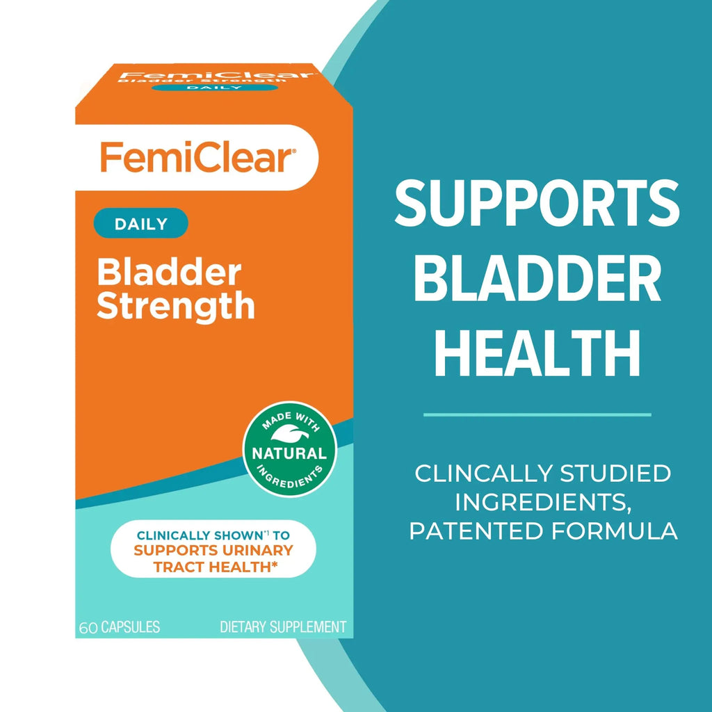 FemiClear Bladder Strength Supplement | Bladder Control & Wellness | 60 Capsules, 30 Day Supply | Made with Natural Ingredients | for Women & Men FemiClear Au supplements