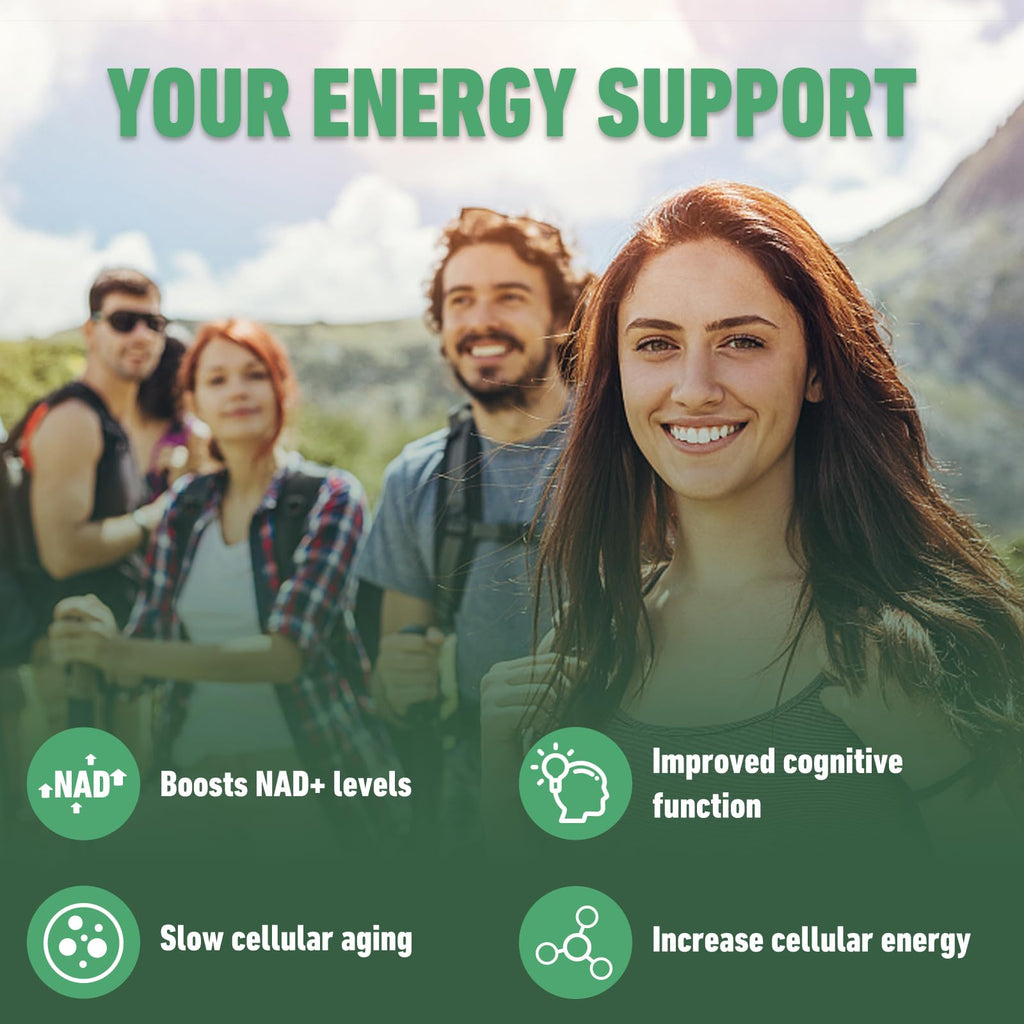 Airboy NAD Supplement with Nicotinamide Riboside Resveratrol & Quercetin 900 mg, NMNH Alternative for Men and Women Support Anti-Aging, Energy, Focus - 80 Capsules Airboy Au supplements