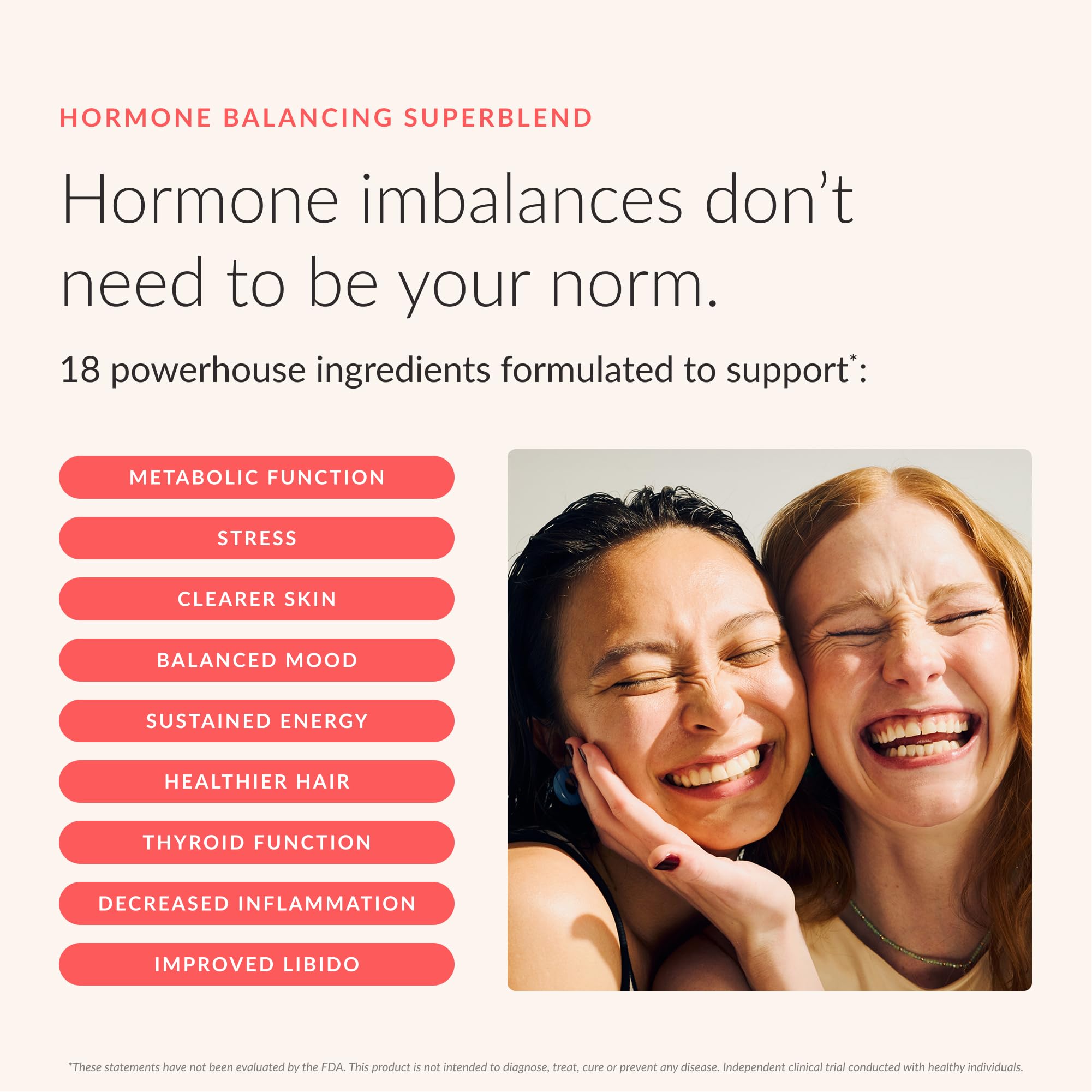 Beam Glow Hormone Balance Supplement for Women – Cortisol Supplement for Women, PMS Relief Supplement, Perimenopause & PCOS Support, Womens Vitamins,