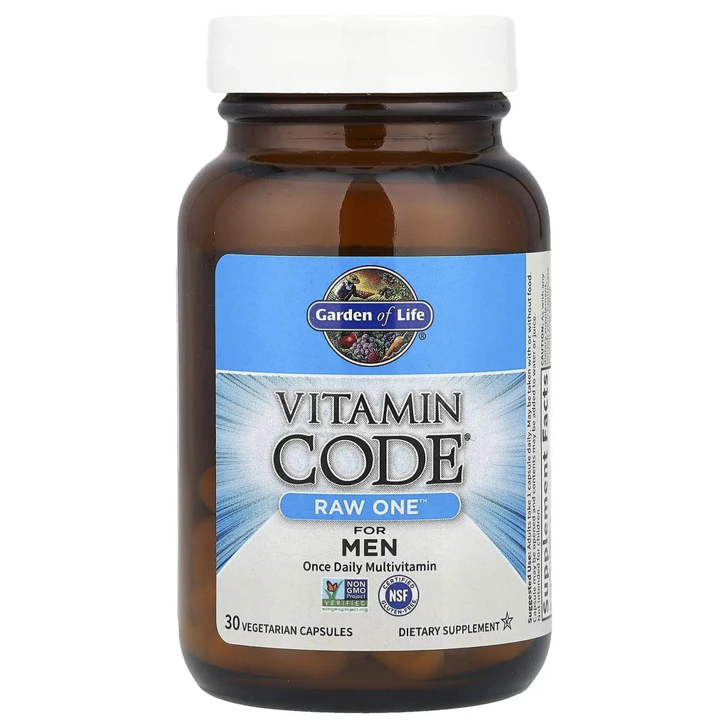 Garden of Life Vitamin Code Raw One for Men, Once Daily Multivitamin, 30 Capsules, One a Day Mens Vitamins Plus Fruit, Veggies & Probiotics Garden of Life Au supplements