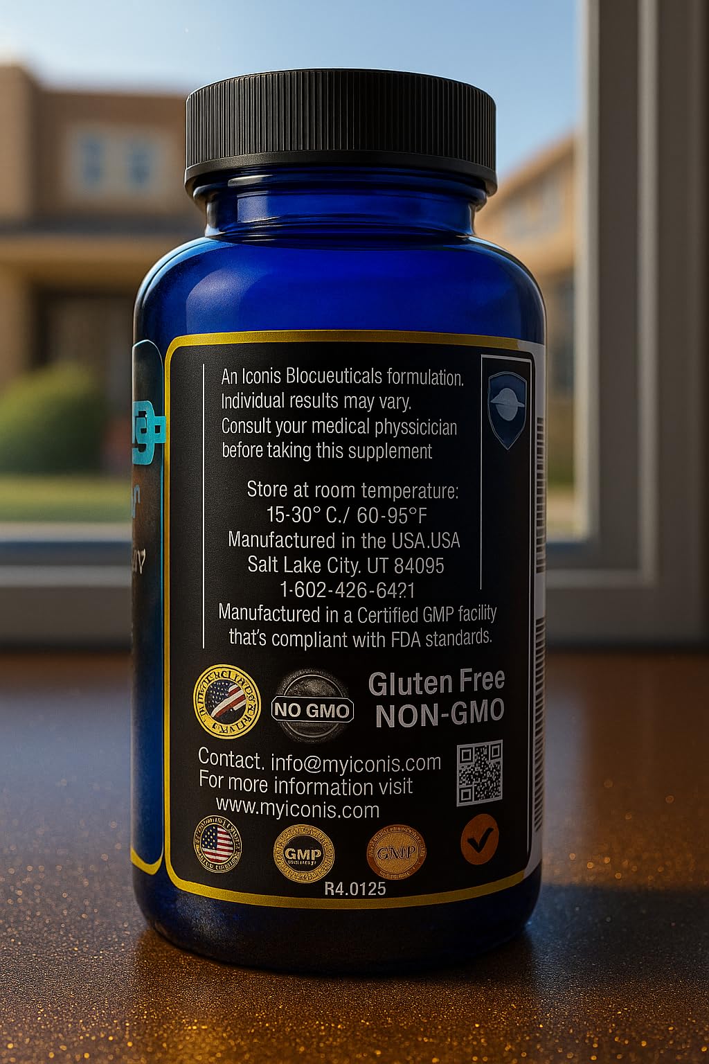 Migraine Relief, Quad-Formula with PA-Free Butterbur (150mg), CoQ10 (300mg), Magnesium Glycinate (300mg), High-Dose Riboflavin (400mg) - MigrA Zero (120 Caps) Optimal Dosing for Migraine Sufferers Iconis Bioceuticals Au supplements