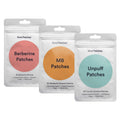 Kind Patches Trio - Unpuff, MB, and Berberine Patches - Vegan, Cruelty Free, Latex Free - 3 Pack, 90 Count