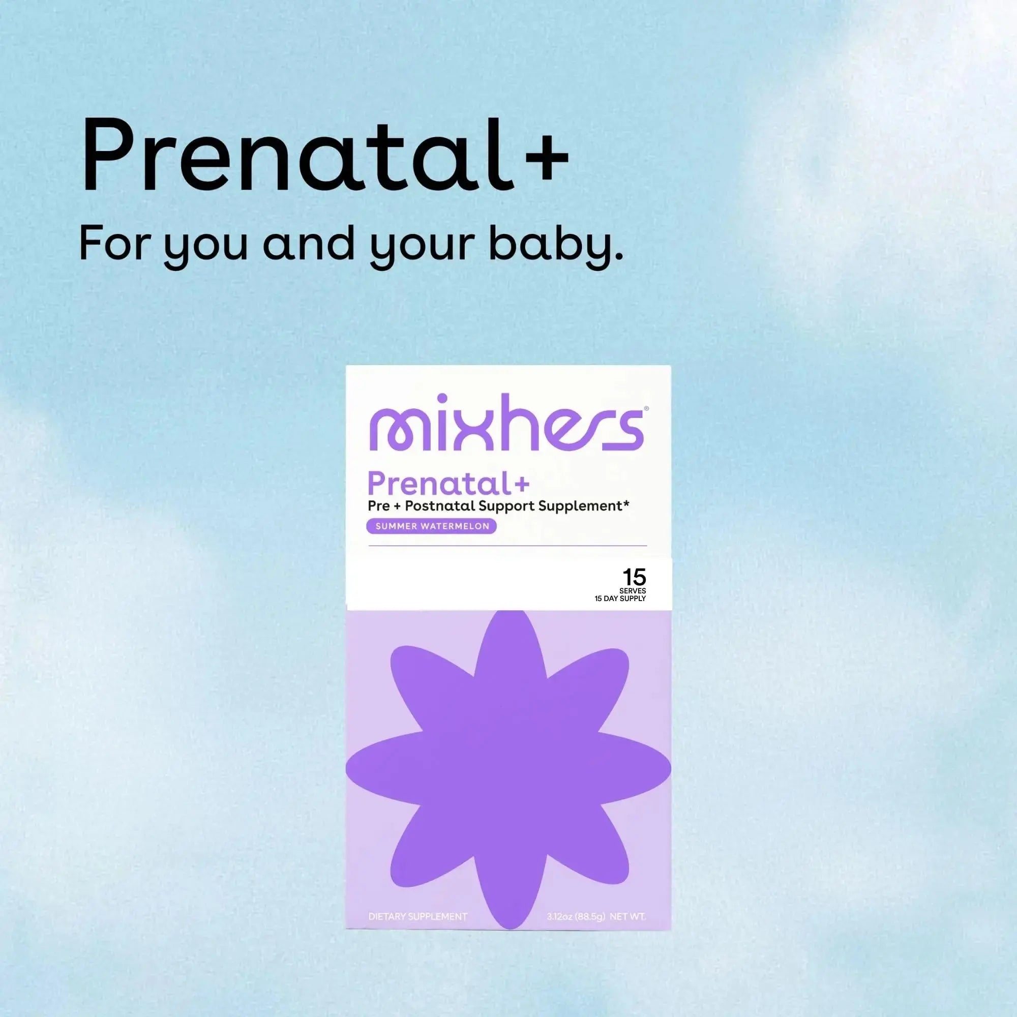 Mixhers Herbaby Pre- & Post-Natal Supplement - Liquid Multivitamin Drink Mix - With Iron, Choline & Methylated Folate MIXHERS Au supplements