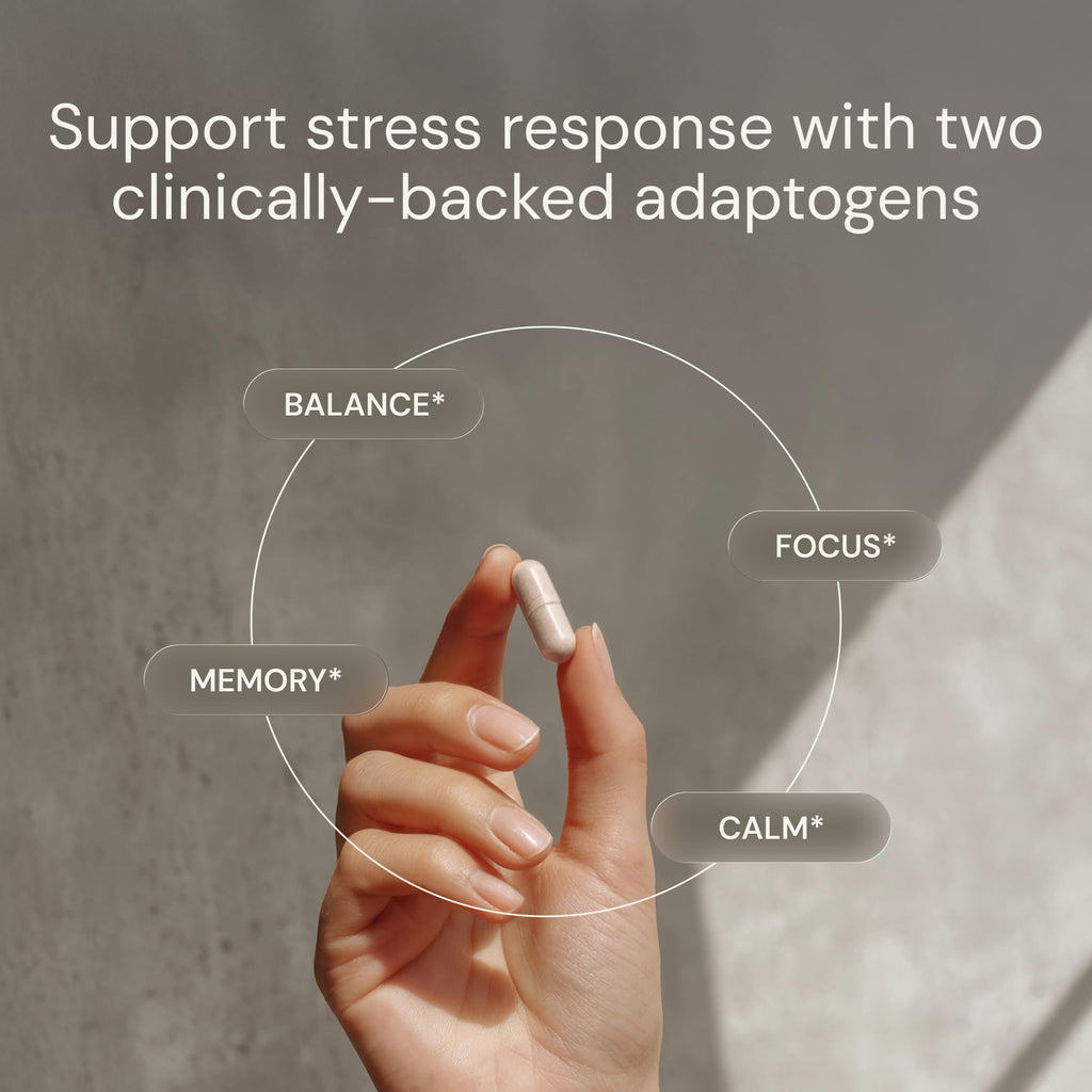 Blueprint Bryan Johnson Ashwagandha & Rhodiola Supplement – 120mg Ashwagandha + Rhodiola Root – Daily Adaptogen Capsules for Stress Support, Mood Balance, Energy & Focus – 30 Vegan Capsules Blueprint Bryan Johnson Au supplements