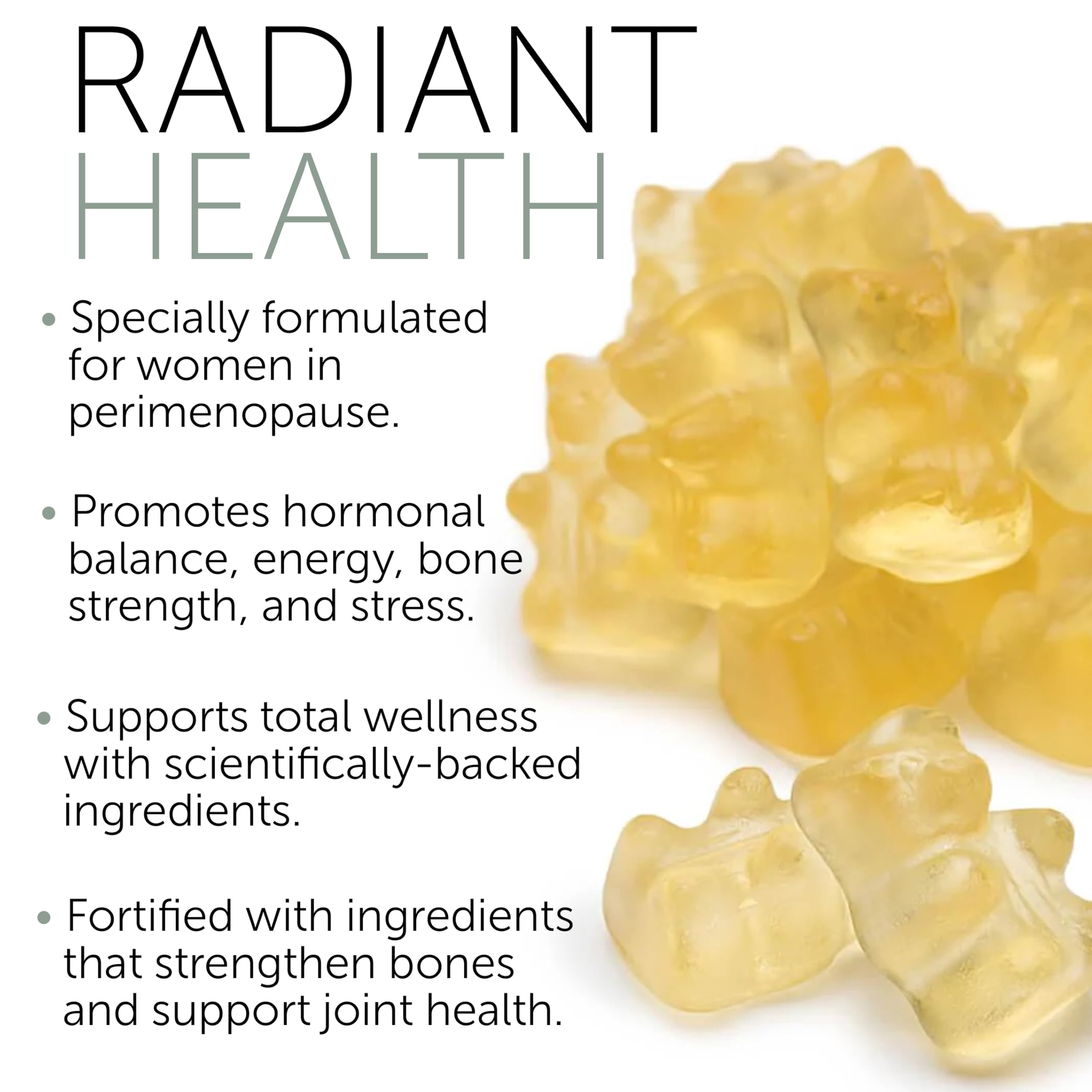 Perimenopause Supplements Women | Premenopausal Gummy Vitamins | Relief for Hormonal Balance & Mood Swings | Supports Menstrual Cycle Regulation | 60 Vegan Gummies Terramed Just Think Comfort Au supplements