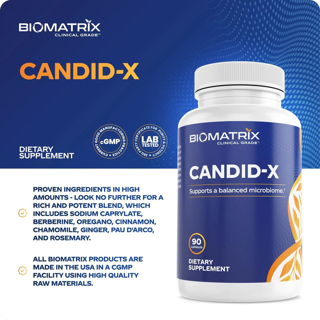 BioMatrix Candid-X Gut Cleanse with Berberine, Oregano, Sodium Caprylate, Chamomile, Ginger BioMatrix Au supplements