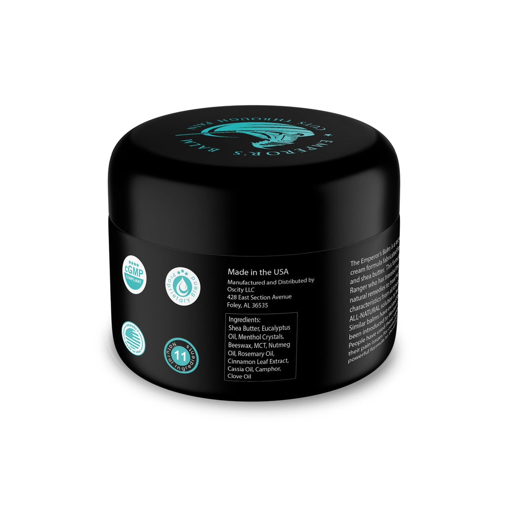 The Emperor's Balm Joint & Muscle Pain Relief Cream – Fast-Acting, Non-Greasy, Long-Lasting Natural Formula – Soothing Rub for Back, Shoulder, Neck & Whole Body - 2oz The Emperor's Balm Au supplements
