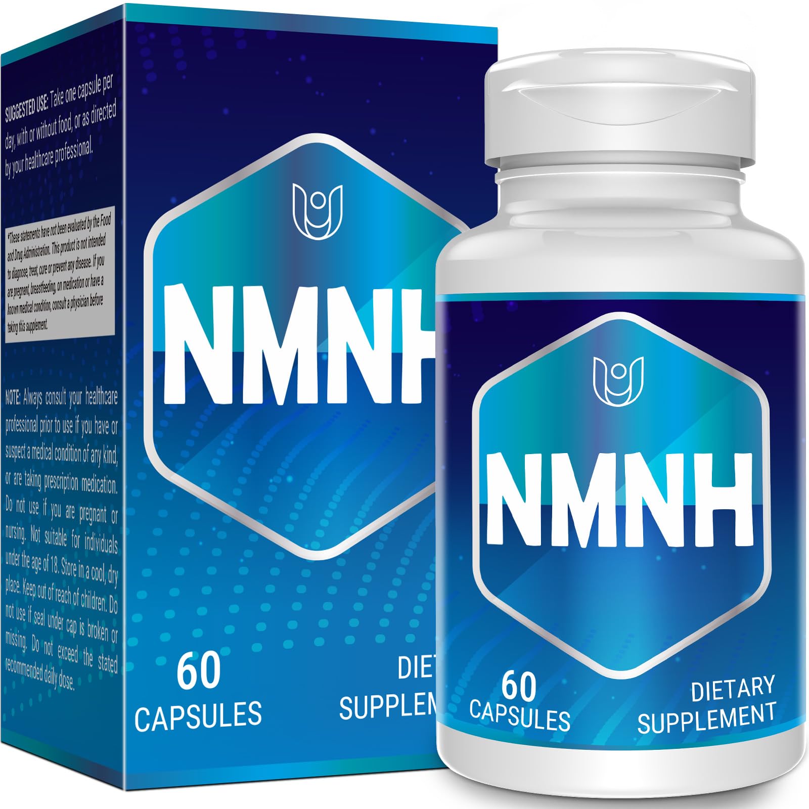 NMNH (Dihydronicotinamide Mononucleotide), NAD Supplement to Boost NAD+ Levels as We Age (May Be More Effective Than Nicotinamide Riboside), NMNH Supplement for Anti-Aging, 60 Capsules (60 Servings) Ucessuyy Au supplements