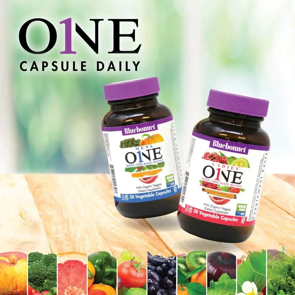 BlueBonnet Nutrition Ladies One Vegetable Capsule, Whole Food Multiple, K2, Organic Vegetable, Energy, Vitality BlueBonnet Au supplements