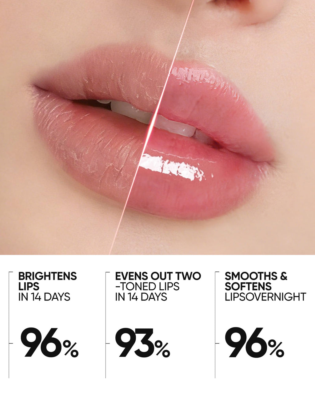 SKINTIFIC Peptide Brightening Lip Serum, Hydrating & Plumping Tinted Lip Gloss, Moisturizing Lip Balm with Polypeptides
