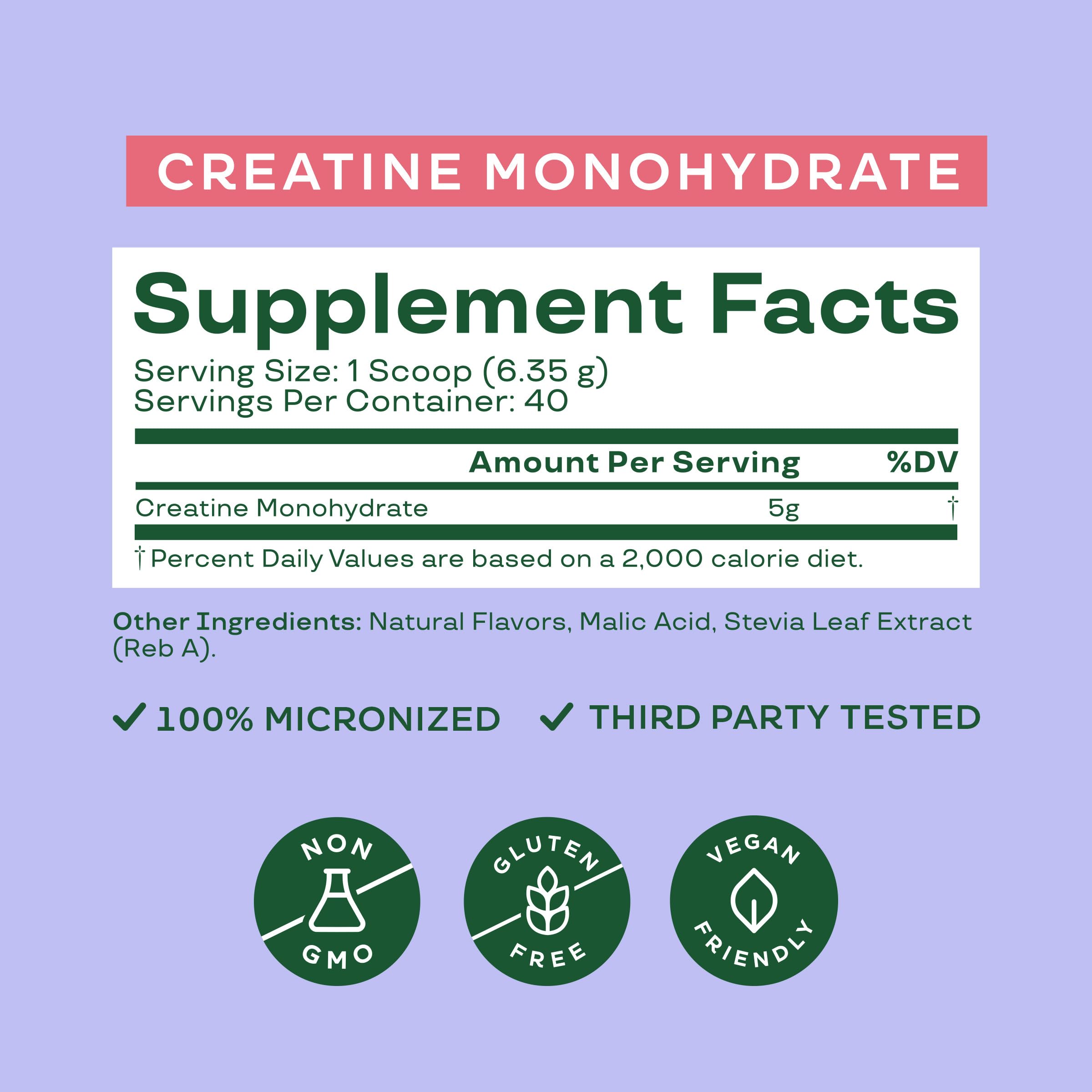 Bloom Nutrition Creatine Monohydrate Powder, 5g Micronized Creatine per Serving, Supports Muscle Recovery, Strength, Endurance, Pre or Post Workout, Gluten Free