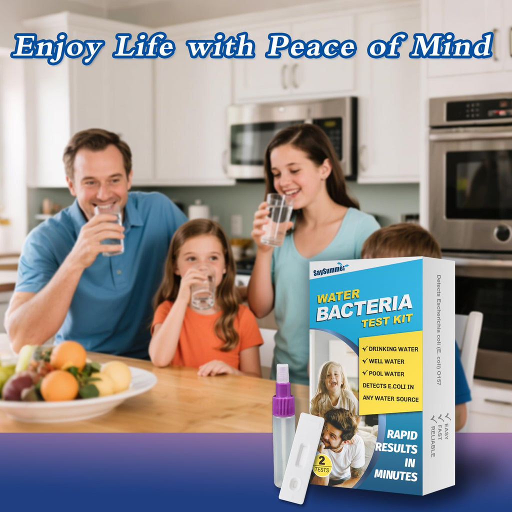 Water Bacteria Test Kit for Drinking Water: Results in 15 Minutes Coliform Bacteria Water Test Kit 2 Counts for Any Water Source Including Well Water Pool Water SaySummer Au supplements