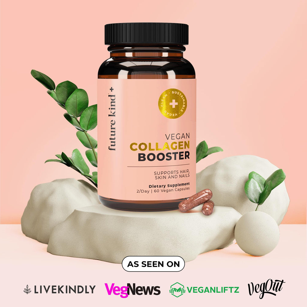 Future Kind Vegan Collagen - Supports Collagen Production with Biotin and Vitamin C (60 Capsules in Glass Bottle) Future Kind Au supplements