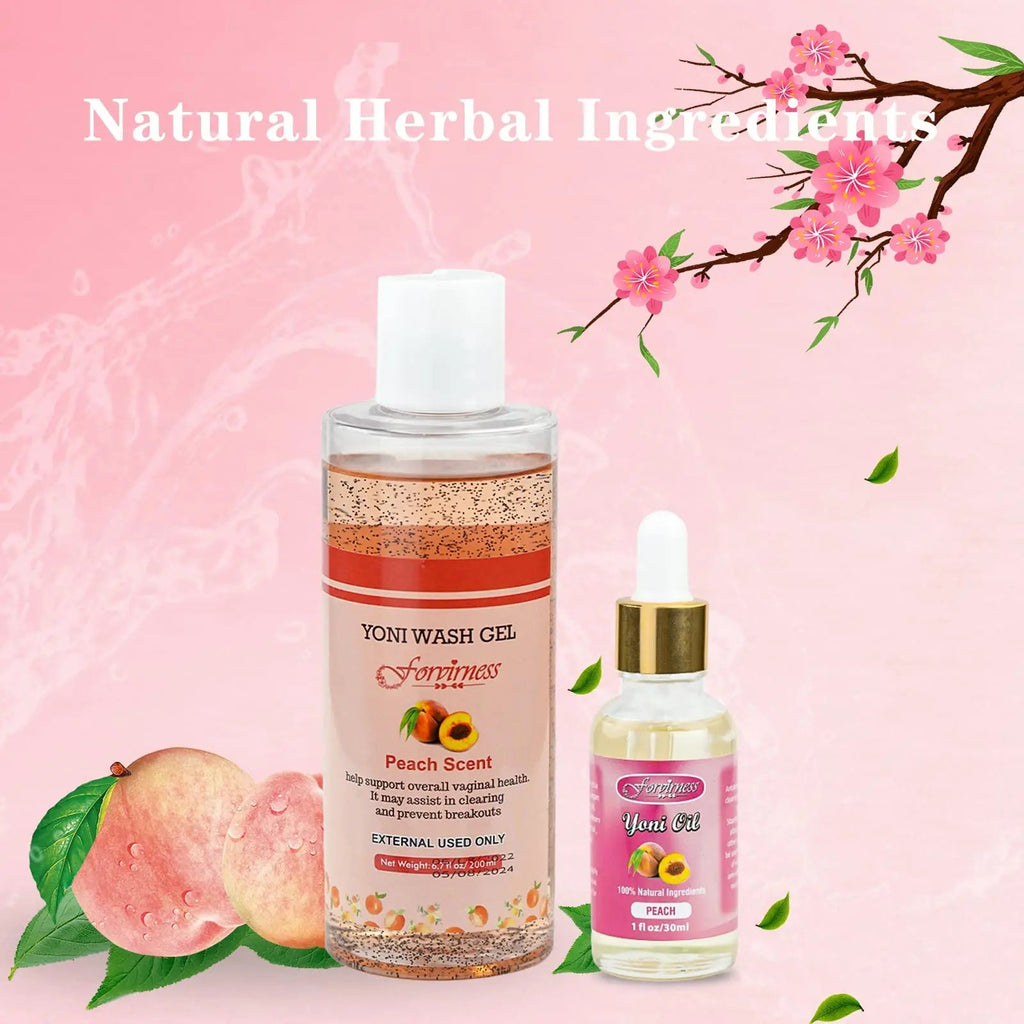 forvirness Feminine Wash & Natural Yoni Oil Set - Cleanse, Remove Odor, pH Balance for Women forvirness Au supplements