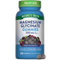 Nature's Truth Magnesium Glycinate Gummies for Adults | 200mg | 120 Count | Grape Flavor | Vegan, Non-GMO & Gluten Free Supplement