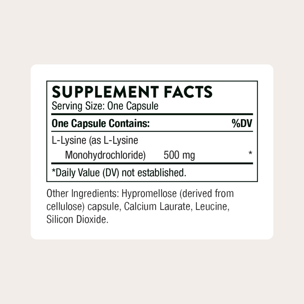 THORNE - Lysine - Supports Immune, Skin & Bone Health - Promotes Collagen Formation - L-Lysine Amino Acid Supplement