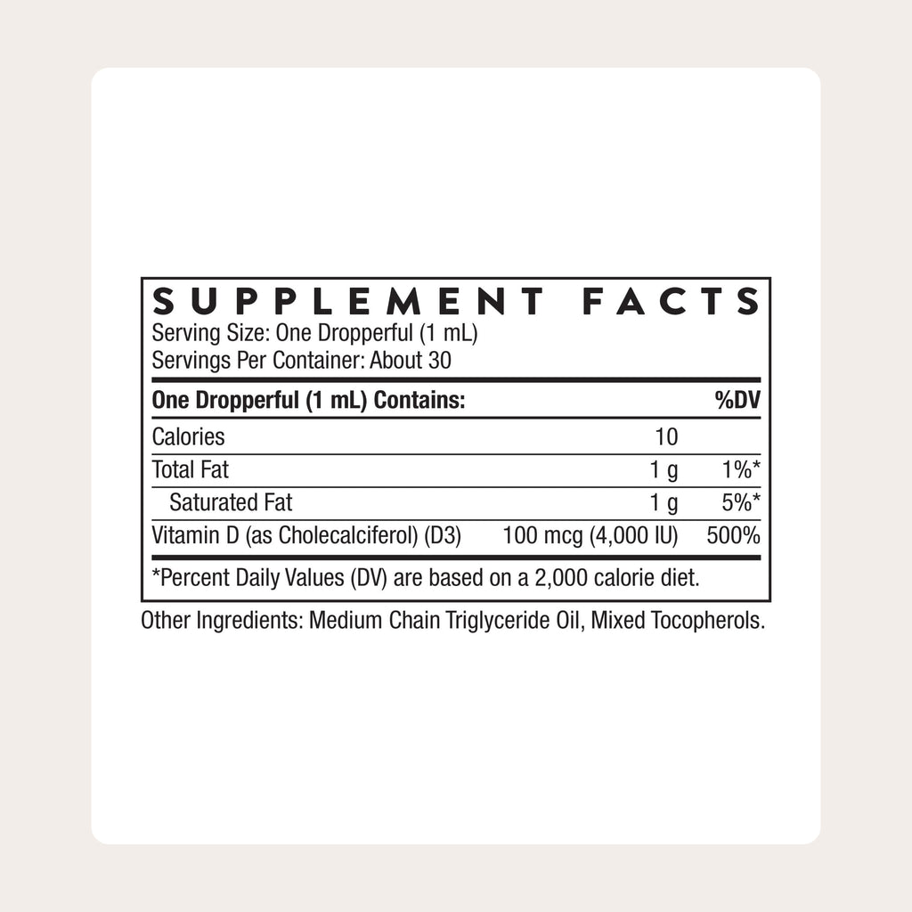 THORNE - Vitamin D3 with a Metered Dispenser - Liquid Vitamin D Vegan Supplement - Supports Healthy Bones, Teeth, Muscles, Cardiovascular & Immune Function* - 4,000 IU - 1 Fl Oz (30 mL) - 30 Servings THORNE Au supplements